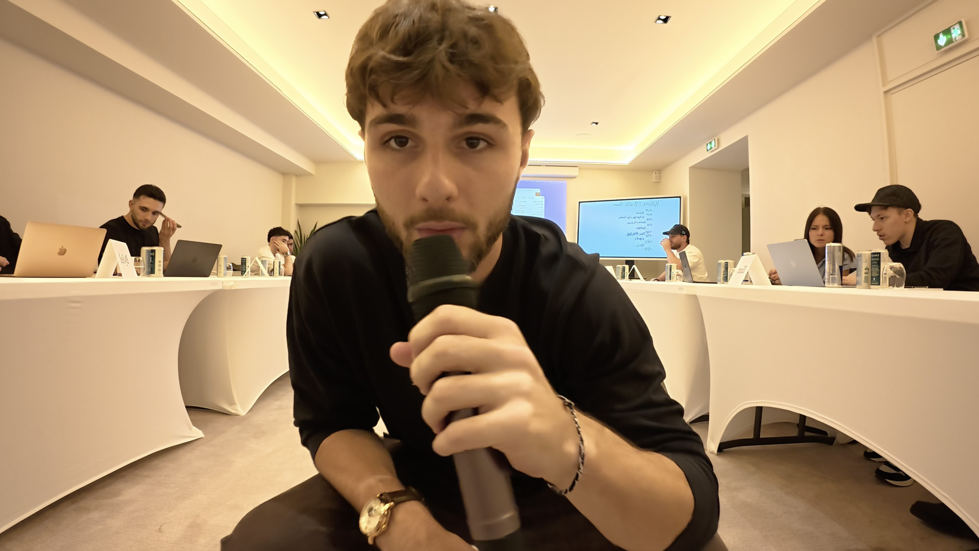 Gauthier at the BizOS Mastermind — Paris